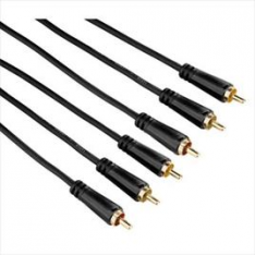 HAMA 7122158 - CAVO 3 RCA M/3 RCA M, 3 M, ORO, 3S