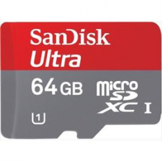 SANDISK Micro SD Ultra Mobile Android 64GB XC + adattatore