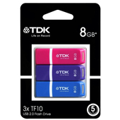 TDK TF10, 8GB, 3 Pack