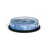 TDK DVD-R 4.7GB 16x Cakebox 10pk