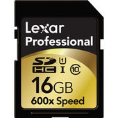 LEXAR 16GB Professional 600x SDHC UHS-I