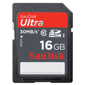 SANDISK 16GB Ultra SDHC UHS-I