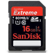 SANDISK 16GB Extreme SDHC UHS 1