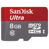 SANDISK microSDHC Ultra 8GB + SD