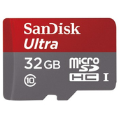 SANDISK microSDHC Ultra 32GB + SD