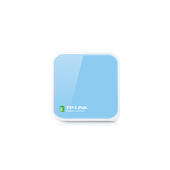TP-LINK TL-WR702N Wi-Fi Collegamento ethernet LAN Blu, Bianco router