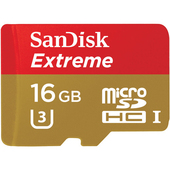 SANDISK 16GB Extreme microSDHC U3/Class 10