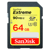 SANDISK 64GB Extreme SDXC U3/Class 10