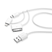 CELLULAR LINE USBDATAC3IN1MFIW cavo USB