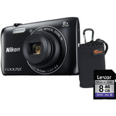 NIKON COOLPIX S3700 kit nera