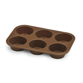 BIALETTI Teglia in silicone per muffin 6 pezzi 25 cm