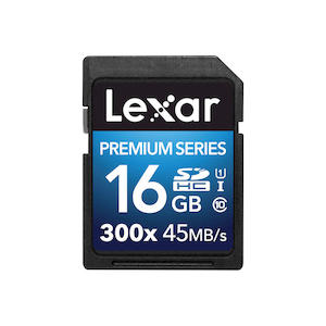 LEXAR 16GB SDHC 300X CL. 10 U1