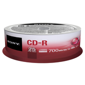SONY CD-R 700MB/80min (1-48X) 25 pack spindle