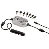 HAMA Alimentatore universale per notebook uso auto 15-24V/70W, 7 connettori