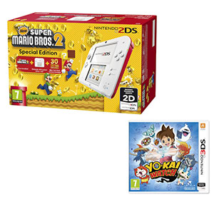 NINTENDO 2DS New Super MarioBros. 2 Special Edition + YO-KAI WATCH - 3DS