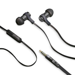 CELLY Auricolare Stereo Universale in ear  Black