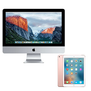 APPLE iMac 21.5" MK442T/A + iPad Pro 9.7'' Wi-Fi+Cellular 32GB Rose Gold