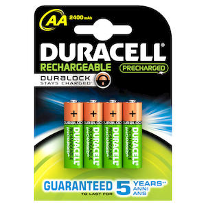 DURACELL Batterie Ricaricabili StayCharged Stilo AA x4pz