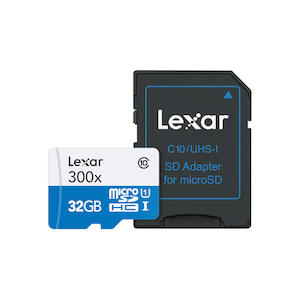 LEXAR 32GB MICROSD 300X HS W/AD